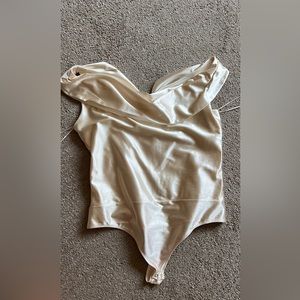 Express Silk off the shoulder bodysuit